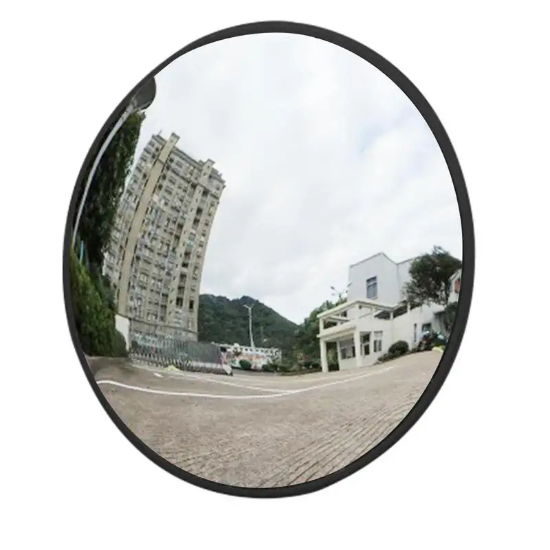 Convex Mirror Outdoor 11.8in Round Security Mirror Round Fish Eye Mirror Wide Angle Driveway Blindspot wall Mirror