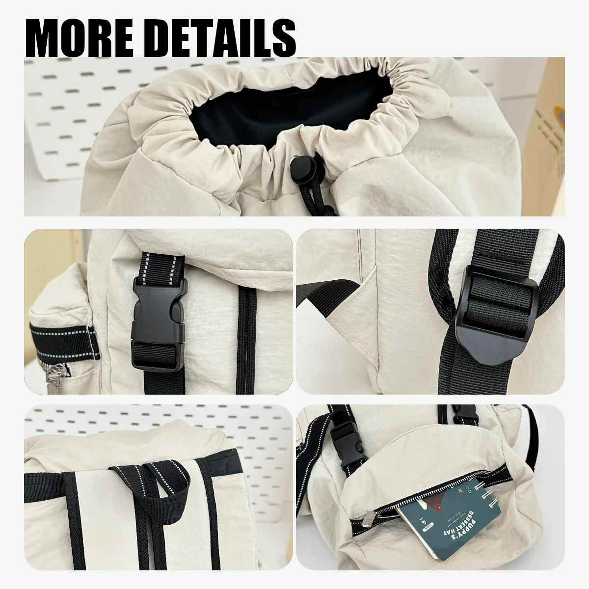 2025 New Outdoor Large Capacity Waterproof Lightweight Backpack Women's Travel Mountaineering Computer Backpack Male Student School Bag Class Cycling Commuting