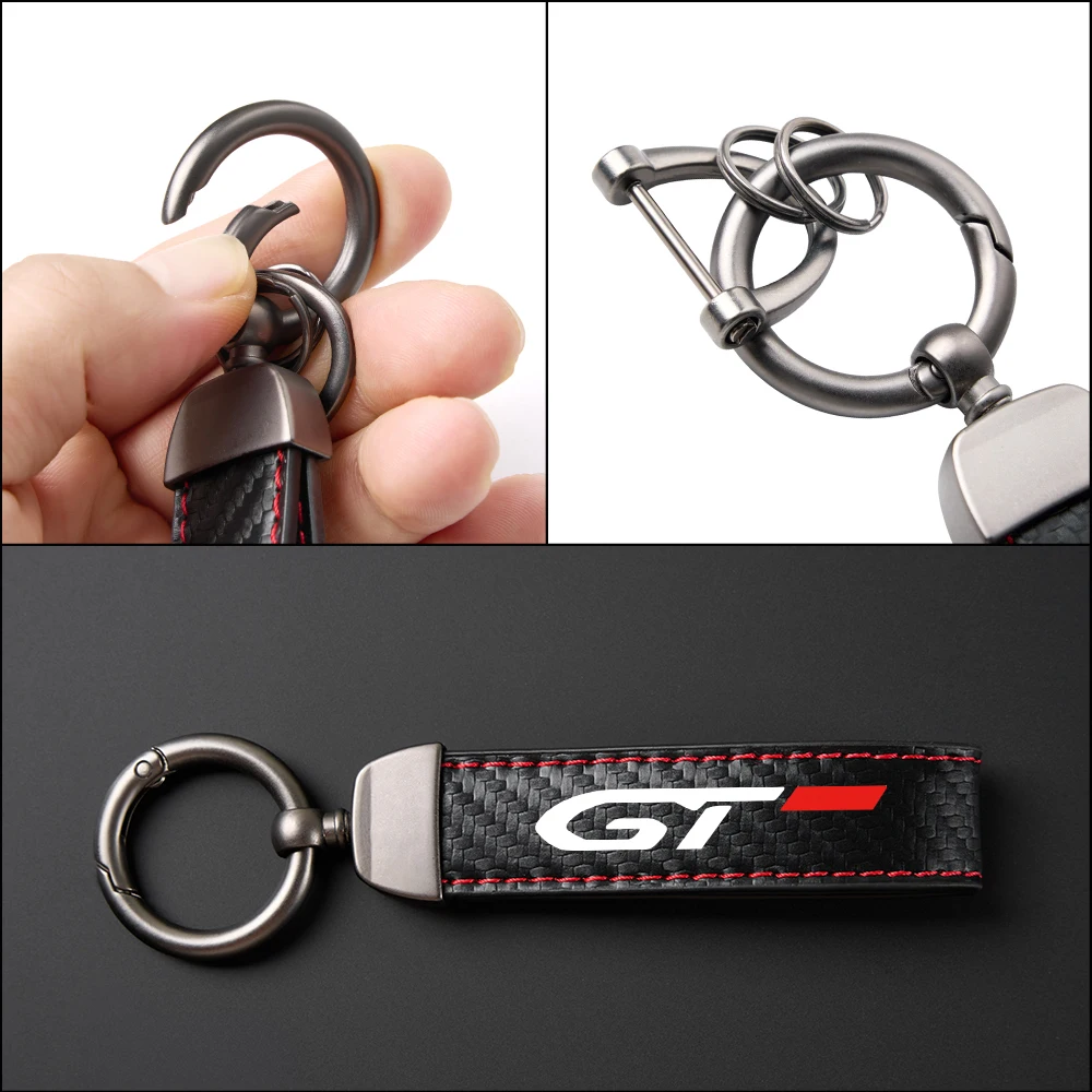 자동차 매는 밧줄 키 체인 열쇠 고리 자동차 액세서리 푸조 GT GTline 3008 308 T9 208 508 2008 Rifter 5008 207 206 408 108 4008