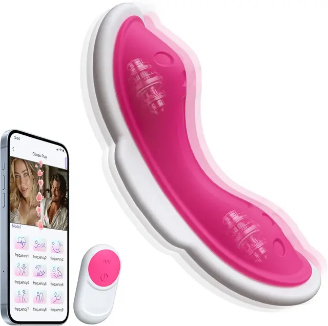 Tragbarer Höschenvibrator, Schmetterling, Sexspielzeug für Erwachsene für Frauen, Klitoris-Klitoris-Stimulator, Fernbedienung, App-Steuerhöschen, sexy Spielzeug für Frauen