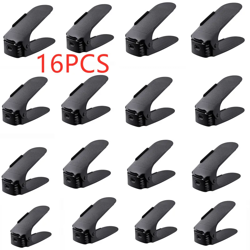 Durable Adjustable Shoe Organizer Footwear Support Slot Space Saving Cabinet Closet Stand Shoes Storage Rack Shoebox shoe rack shoe organizer