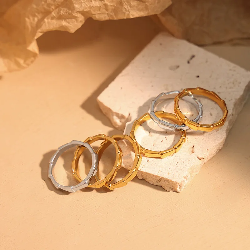 Cubic Zirconia Target Stackable Rings Stacked Ring Gold Stackable