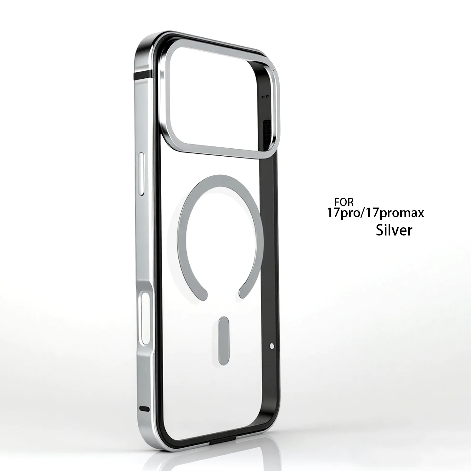 Premium Transparent Alloy Frame Phone Case with Metal Bumper and Camera Protection