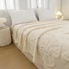 Flannel Solid Color Blanket 3D Butterfly Ultra Soft Fluffy Lightweight Elegant Simple Fleece Blanket for Sofa Chair Bed 4
