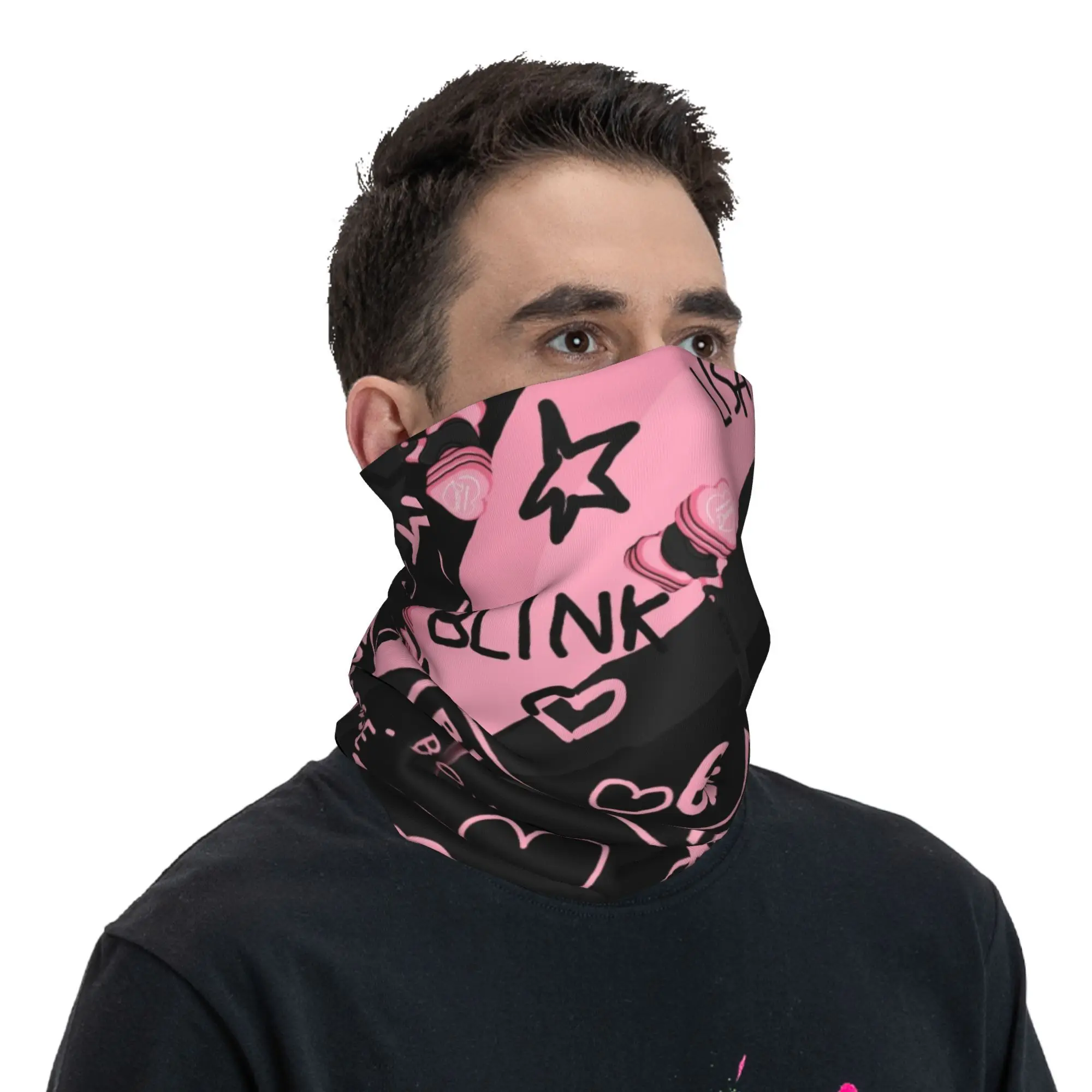 Bandana Scarf Bandana Neck Warmer Kpop Neck Gaiter Men Women UV Face Shield Winter Cycling