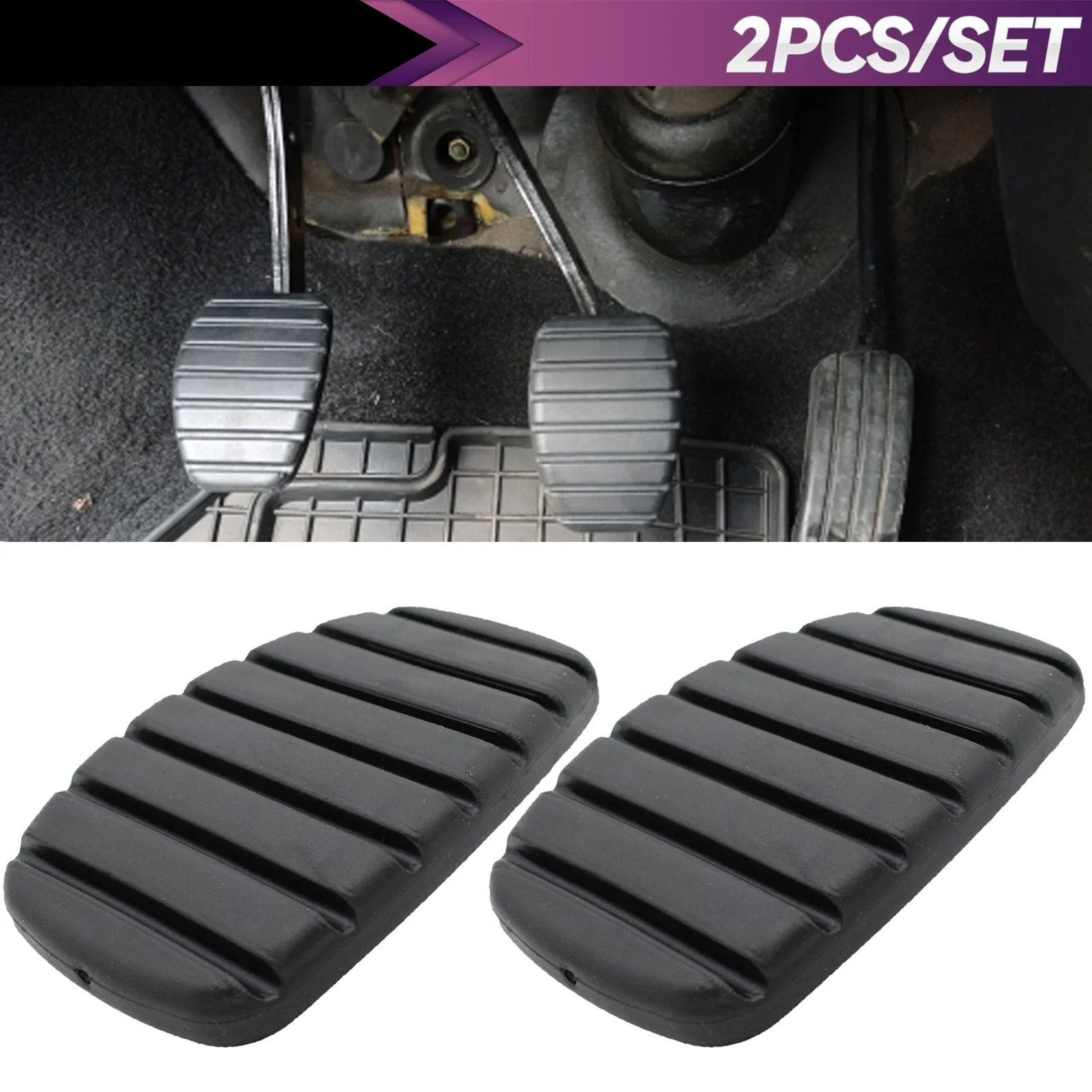 Pedal Cover 2Pcs Car Brake Clutch Foot For Renault Clio 2 3 Captur Espace 4 Fluence Kangoo Laguna Master Megane Scenic
