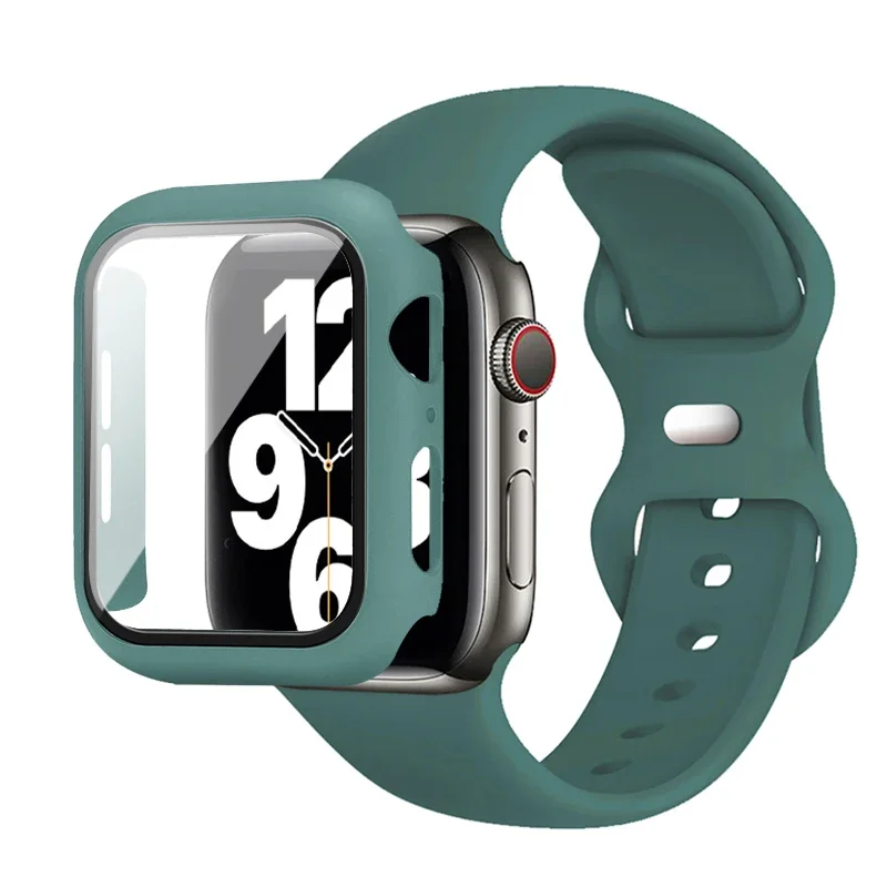 Premium Silicone Watch Band with Protective Case - Multisize Bracelet