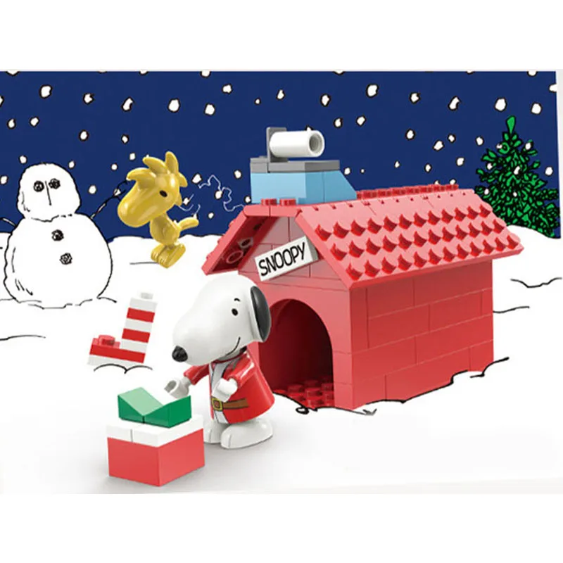 Genuine Snoopy Doll Building Blocks Cartoon Street Scene Bakery Cafe  Ornaments Educational Children's Toys - AliExpress