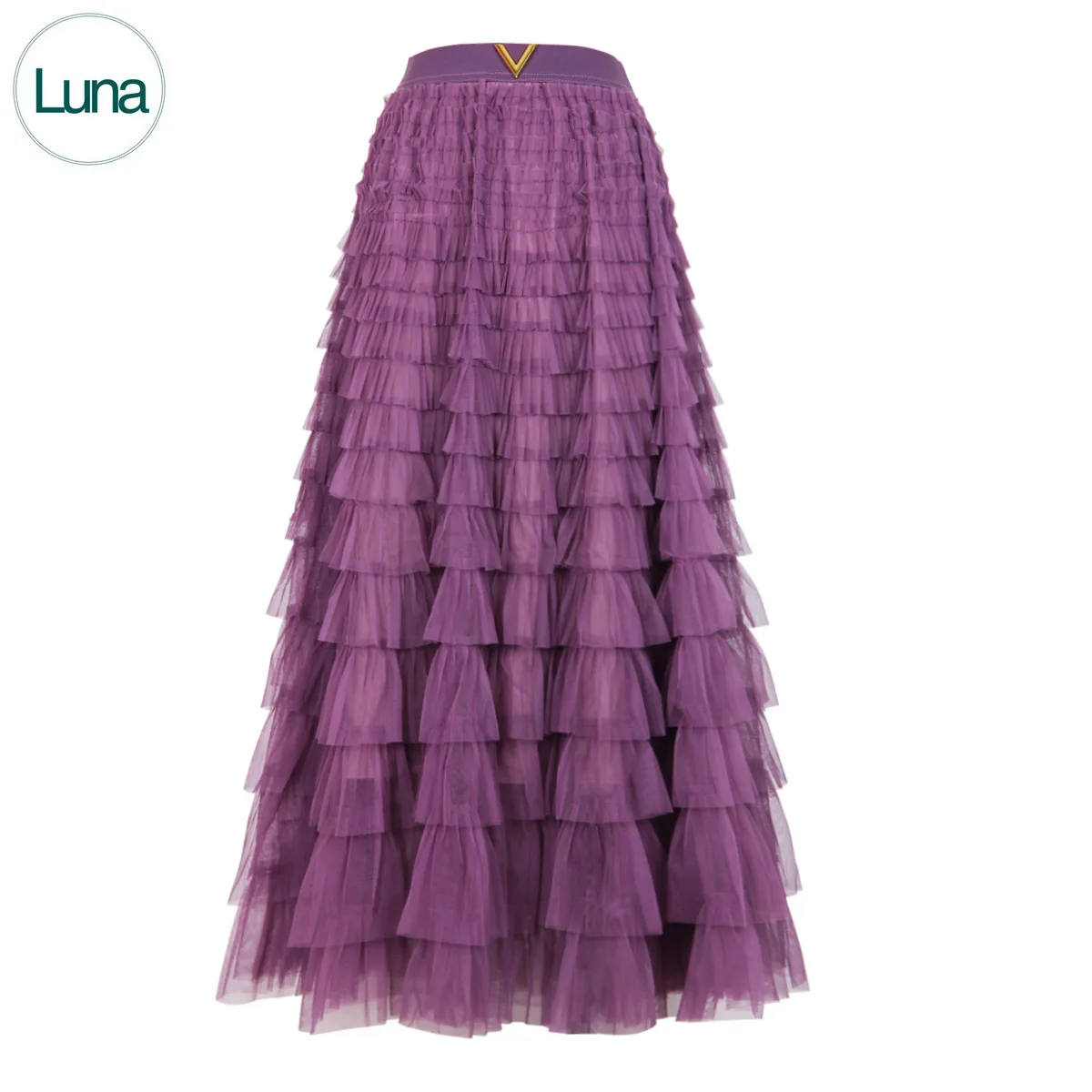 

Spot 2023 summer new high-end fashion celebrity Internet celebrity versatile classic cake A-line long skirt