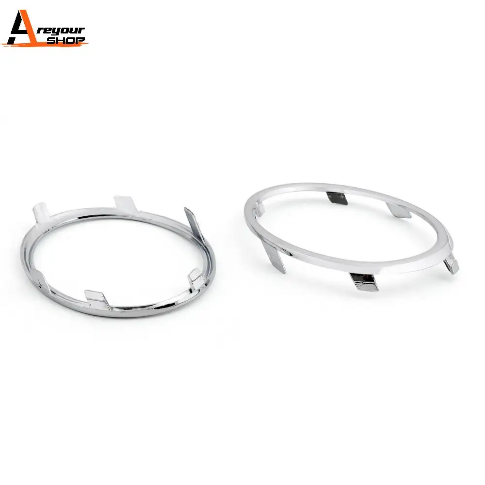 Areyourshop 1 Pair Chrome Front Fog Lamp Light Cover Trim Decorate Frame For Audi B8 A4 Car Accessories