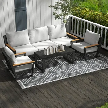5-Seat Aluminum Outdoor Patio Set 1