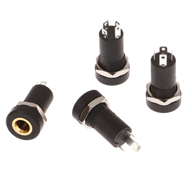 

2Pcs PJ-392A 3/4 Pin 3.5mm Audio Jack Socket 3/4 Pole Stereo Solder Panel Mount 3.5 Mm Headphone Female Socket Connector