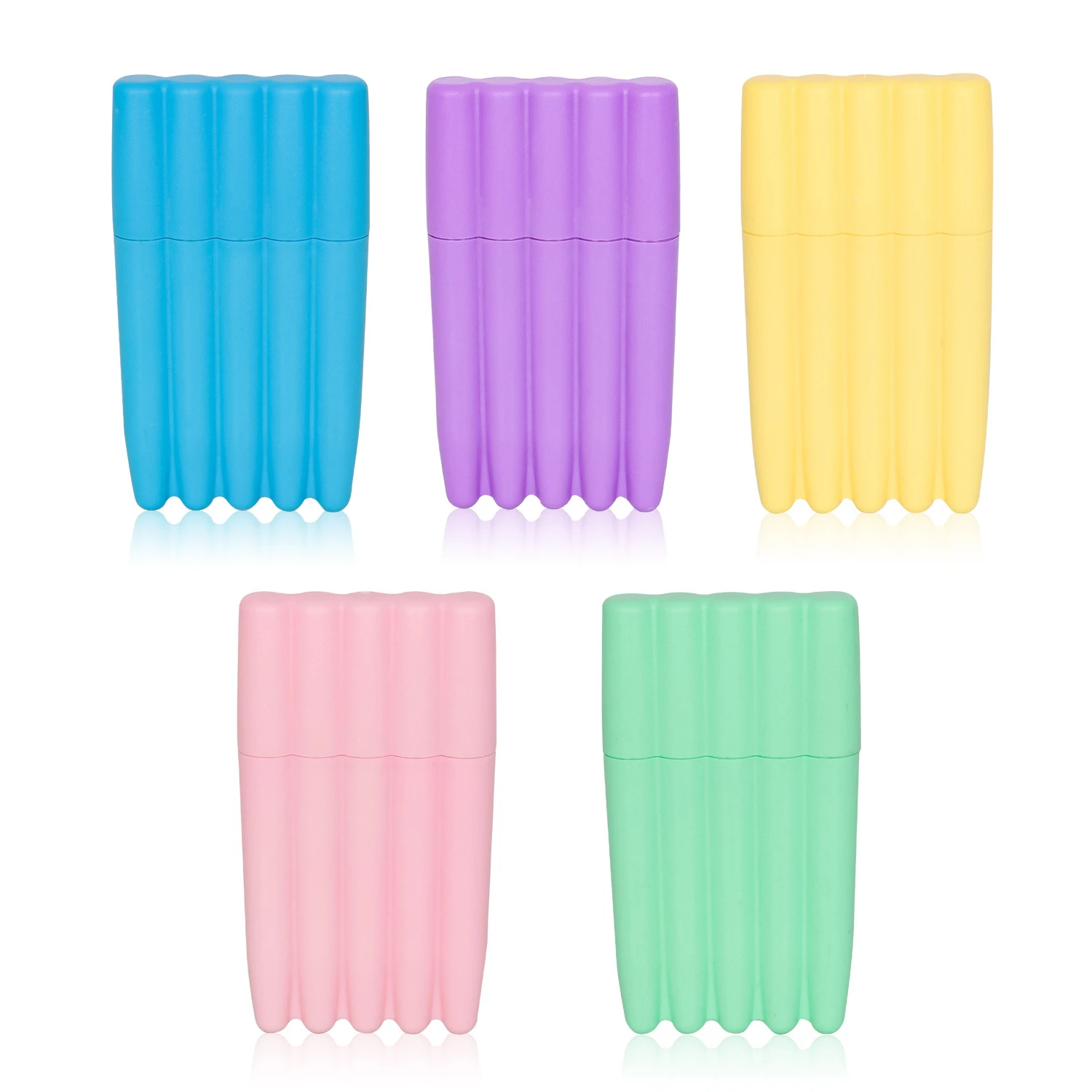

Classic Macaron Color Five-finger Corner Tube Storage Tube Creative Plastic Five-tube Clamshell Cigarette Box Smoking Set HY389