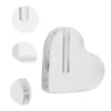 Love Flower Arrangement Base Fake Rose Display Heart Shape Holder Container Single Shelf Acrylic 5