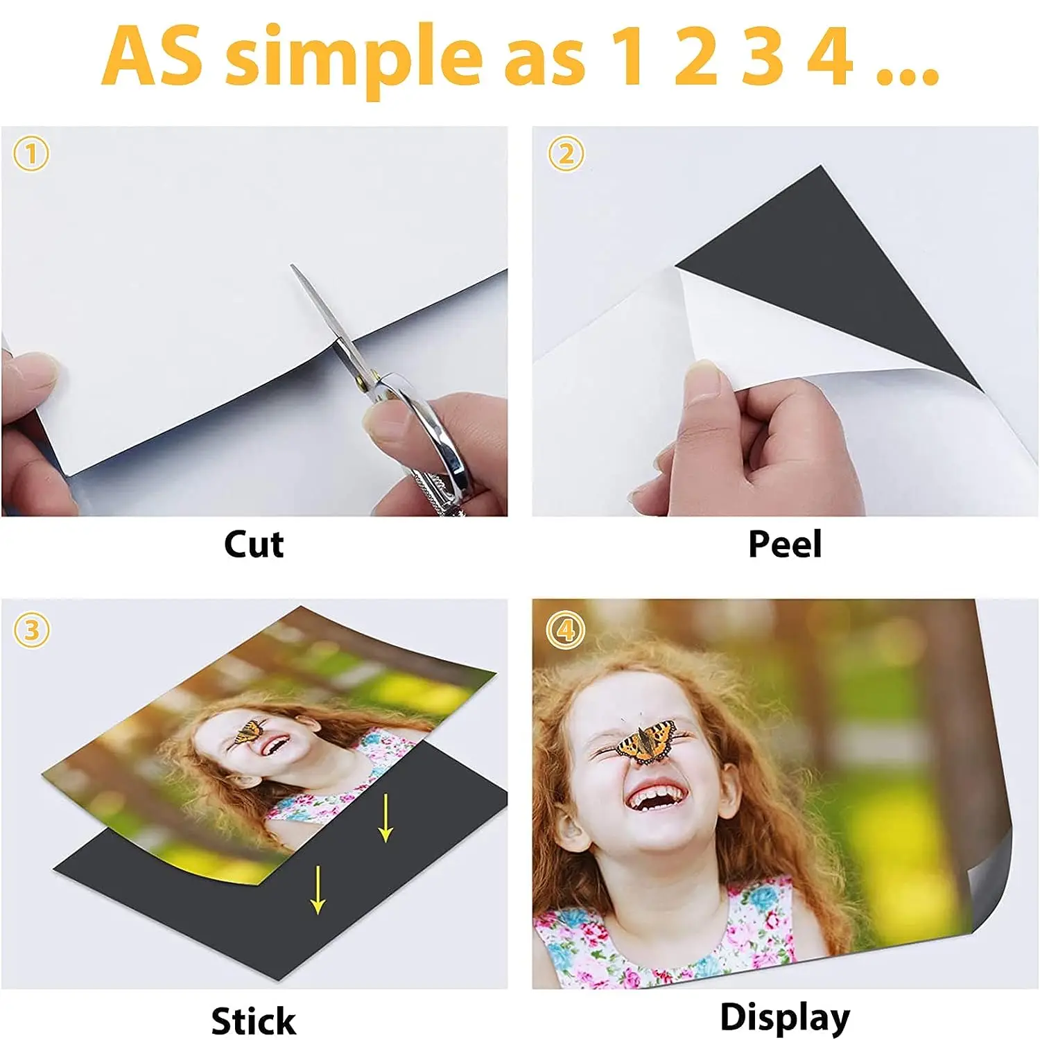 Magnet Hooks Magnetic Clips Magnetic Push Pins Magnetic Sheets Flexible Magnets with Superior Adhesive Backing Cut & Customize Magnet Sheet Set for Creating Magnetic Photo