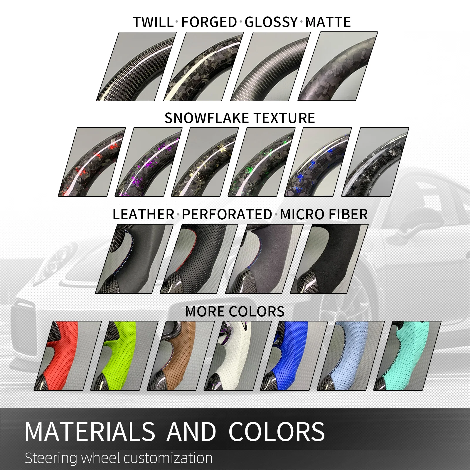 BMW E90 E91 E92 E93 M3 3시리즈 328i 330i 335d 1시리즈 135i 맞춤형 카본 파이버 스티어링 휠 LED RPM 디스플레이 지원