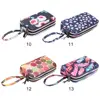 1PC Print Canvas Three-layer Long Wallet Larger Capacity Coin Purse Portable Waterproof Female Handbag Print Canvas Bag 4