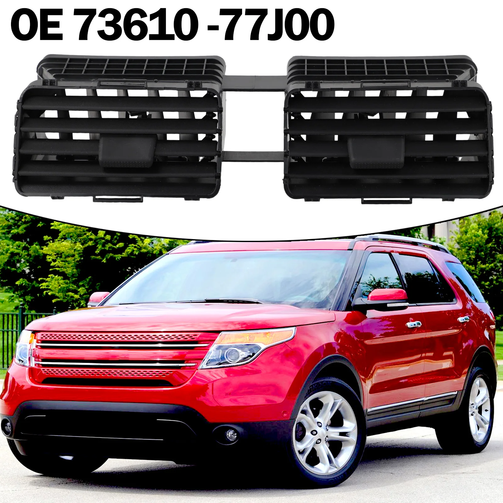 Teile Air Outlet Vent Center Front Dash 1 Stück 73610-77J00 ABS für Suzuki Swift 2004–2010 Nagelneu und hochwertig – Detail 4