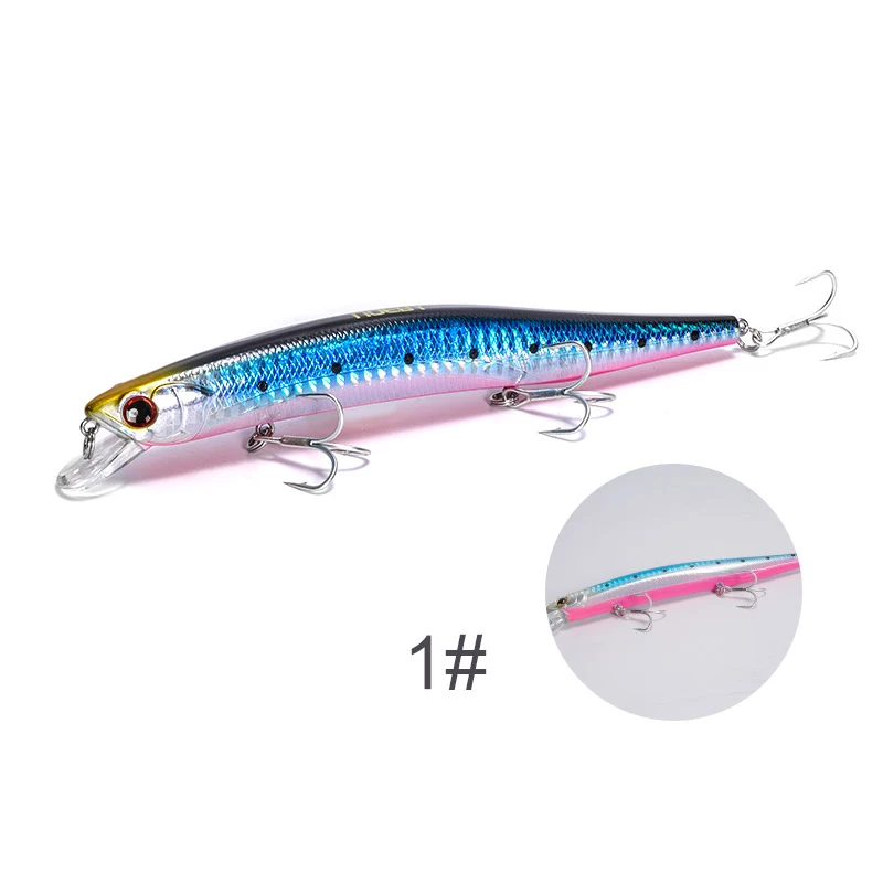 NOEBY Floating Minnow Fishing Lure 150mm 23g Long Casting Slim Lance Hard  Bait Artificial Wobblers Pike Bass Fishing Tackle - AliExpress