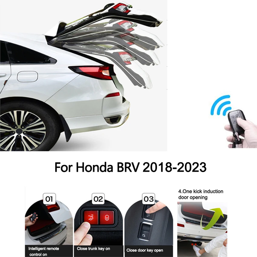 

For Honda BRV BR-V 2018-2023 Electric Tailgate Modified Tailgate Car Modification Automatic Lifting Rear Door Electric Trunk