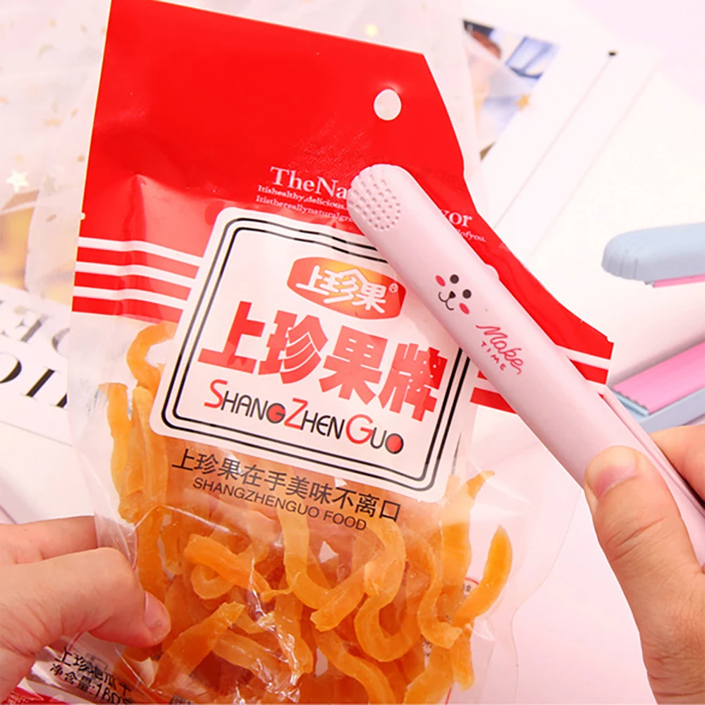 

Mini Portable Heat Sealing Machine Food Vacuum Sealer Plastic Package Storage Bag Heat Sealer Clip Handheld Splint Seal Snack