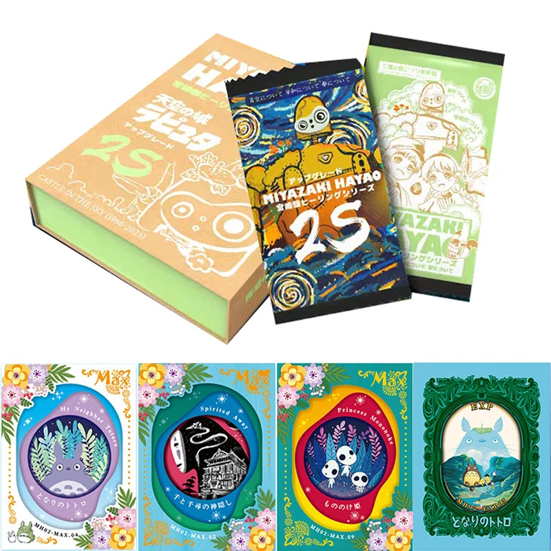 

NEW Hayao Miyazaki 2S Series Anime Cards Mitaka Forest Ghibli Art Museum Healing Department Upgraded Collection Cards Kids Gift
