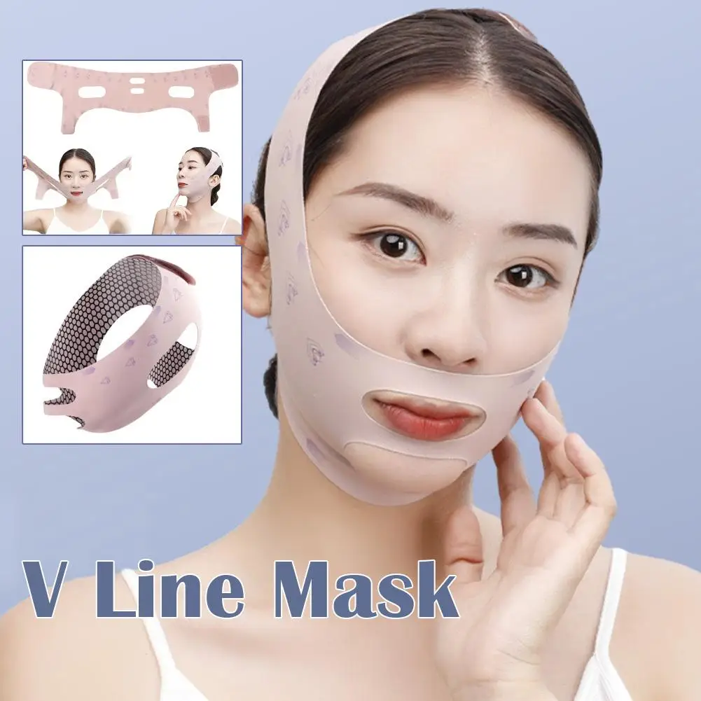 

1pcs V Face Band Cheek Lift Up Tighten Face Mask Reduce Double V-Line Mask Chin Shaping Sleeping Bandage Breathable M9R7