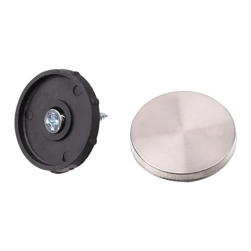 Spiegelschroeven, 20 Stuks, 16 Mm, Paneelschroeven, Roestvrijstalen Sierschroeven, Decoratieve Spiegelschroeven Met Schroefdop, Zilveren Spiegelschroeven, Chroom, Voor Theetafels, Kledingkasten