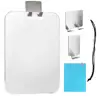 1/2PCS Hot Large Fogless Shower Mirror For Shaving Acrylic Anti-Fog Shaving Mirror with Razor Holder Hooks Wall Hanging Mirror 4