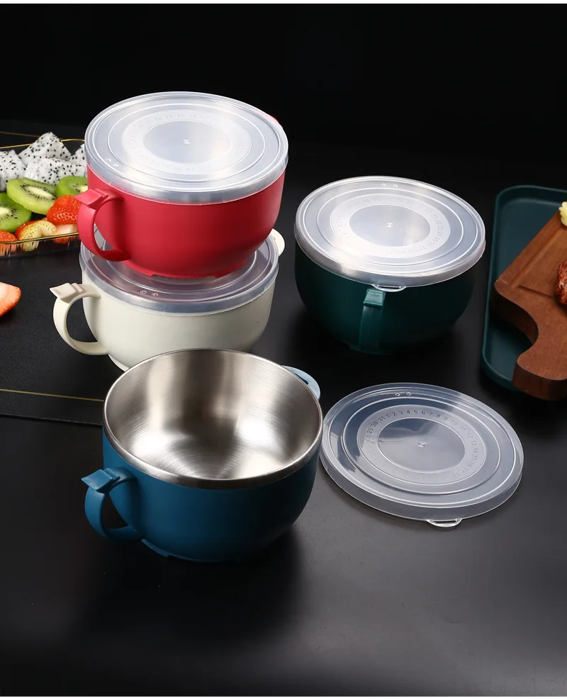 ICEBLUEOR Bouteille alimentaire de 630 ml pour aliments chauds avec poignées, portable en acier inoxydable, récipient isotherme réutilisable, boîte à soupe pour enfants, école, bureau, pique-nique ICEBLUEOR Bouteille alimentaire de 630 ml pour aliments chauds avec poignées, portable en acier inoxydable, récipient isotherme réutilisable, boîte à soupe pour enfants, école, bureau, pique-nique