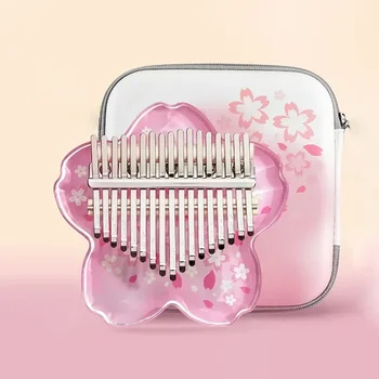 아크릴 칼림바 17 21 키 크로매틱 투명 칼림바, 초보자 엄지 피아노, 전문 음악 키보드 악기, 어린이 선물