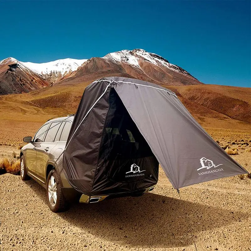 

Car Trunk Thicken Tent Awning For Small To Mid Size SUV Tailgate Shade Rainproof Tent Self-Driving Tour BBQ Waterproof 3000mm