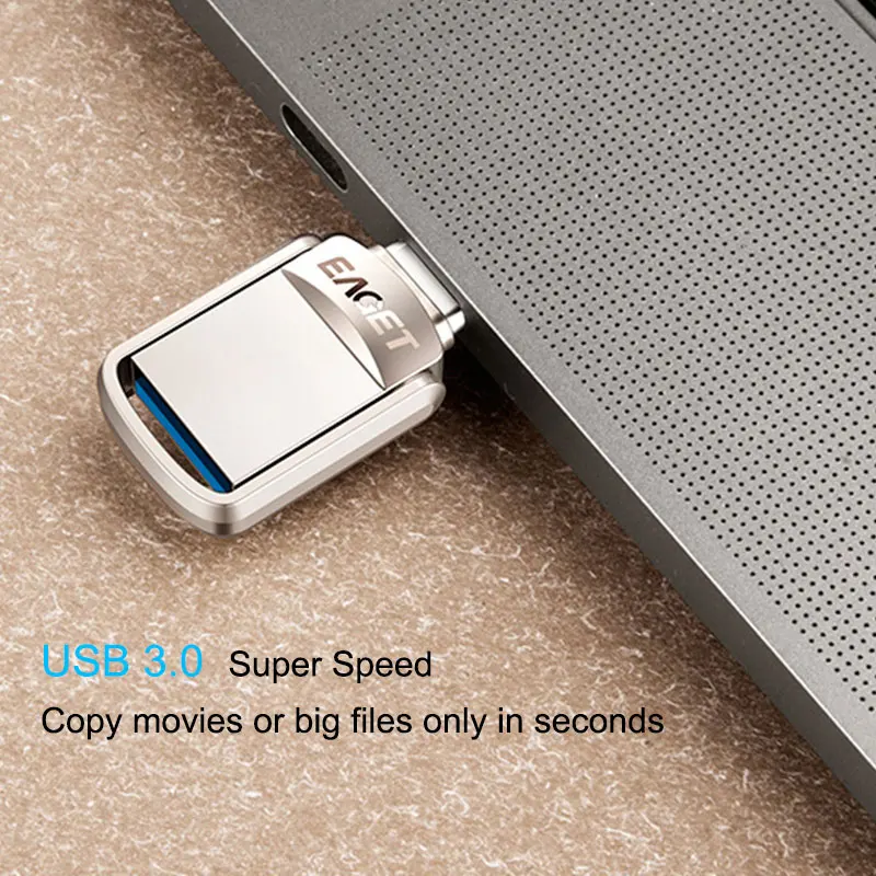 Eaget-mini Usb Flash Drive Memory Stick de Alta Velocidade 32gb Otg Metal Usb 3.0 64gb tipo c Cu20 - Imagem 6