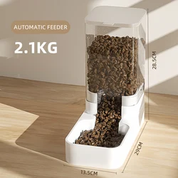 Automatic Pet Feeder with Water Bowl and Transparent Food Storage Container (Feeder)