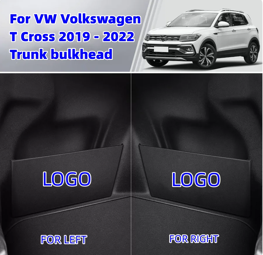 Per Vw Volkswagen T-Cross 2019 - 2022 Accessori Interni Car Trunk Storage Board Bracciolo Contenitore Contenitore Contenitore