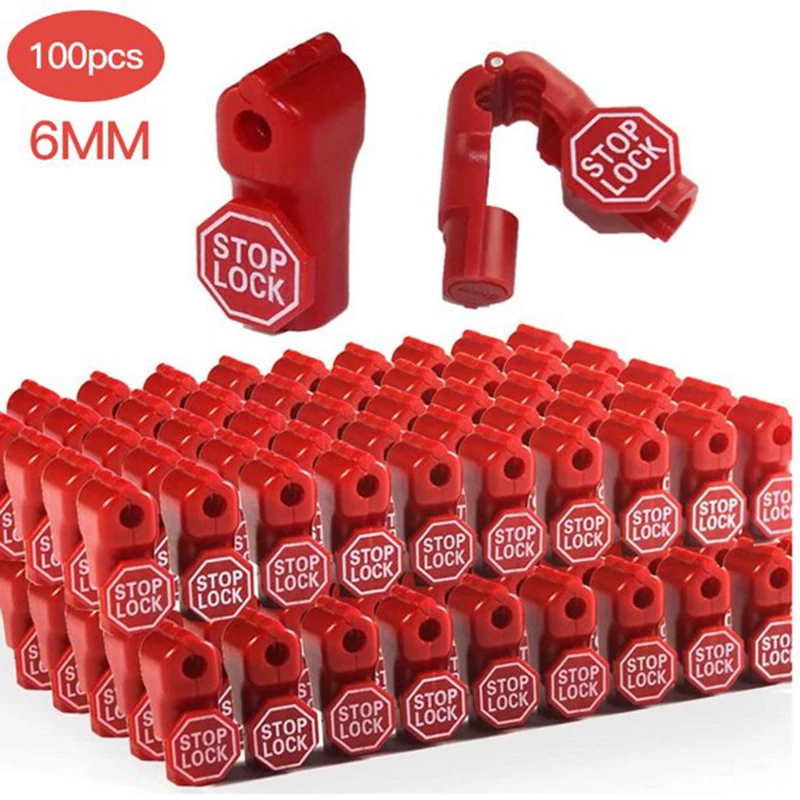 100pcs Security hook lock,stop lock ,The anti-theft fastener accessories,Supermarket Anti-theft Display Stop Lock Hook