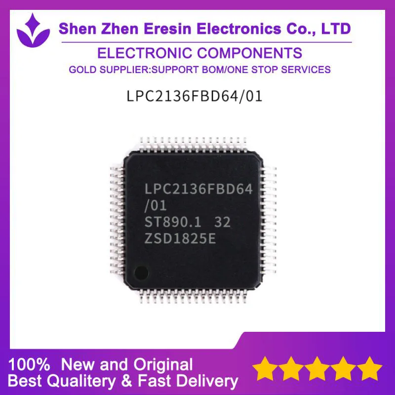 

Бесплатная доставка, 1 шт./лот LPC2136FBD64 QFP64, новый и оригинальный