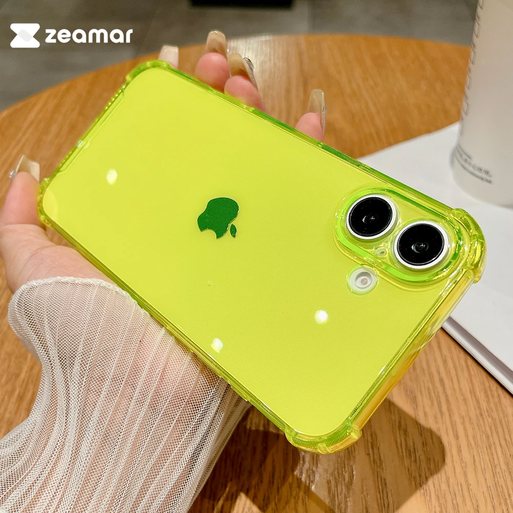 Clear Airbag Shockproof Soft TPU Case For iPhone 16 15 14 13 12 11