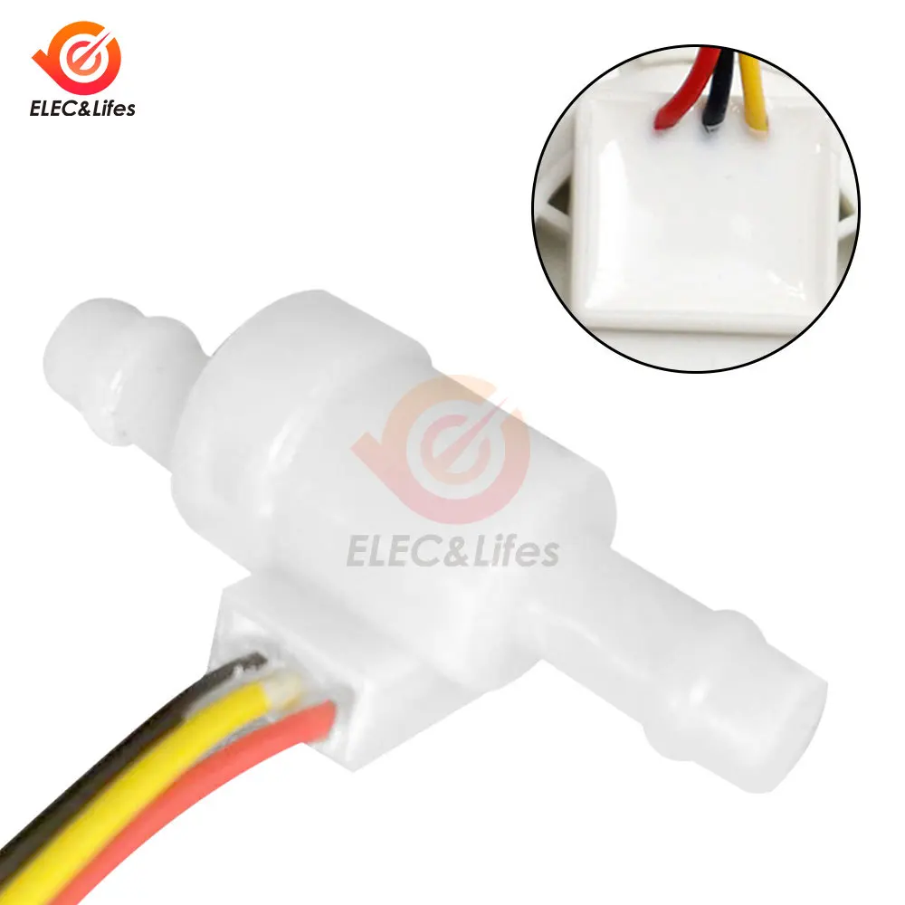 DC 3V 5V 24V Water Flow Sensor Switch Pulse Signal Output Mini Coffee Machine Liquid Level Sensor Water Level Switch water level switch liquid level sensor water flow sensor