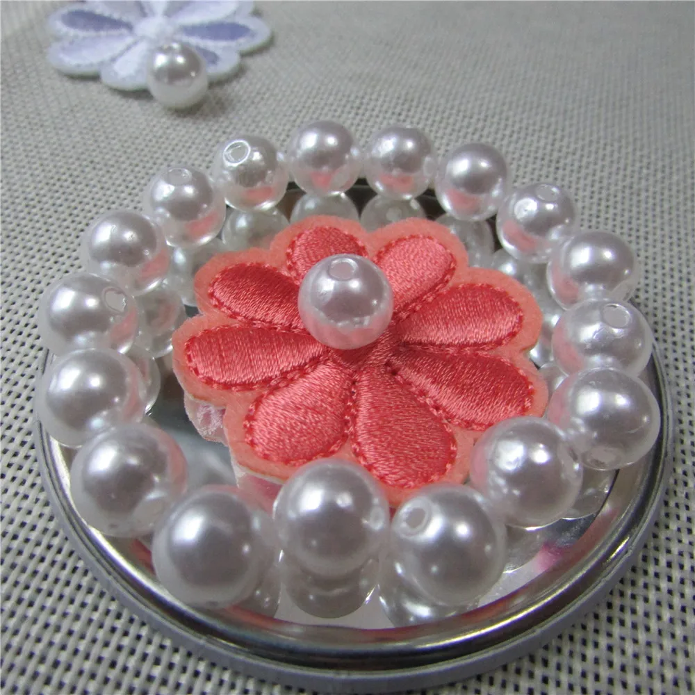 Imitation Pearl Beads 3-20mm Double Hole Loose Bead DIY Beaded Decoration Earrings Bag Beadwork imitation pearl beads