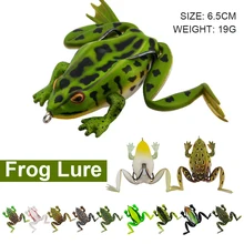 

Fishing Lure Realistic Silicone Thunder Frog 6.5cm/19g Bass Trout Frog Soft Bait Freshwater Saltwater Fishing Tackle