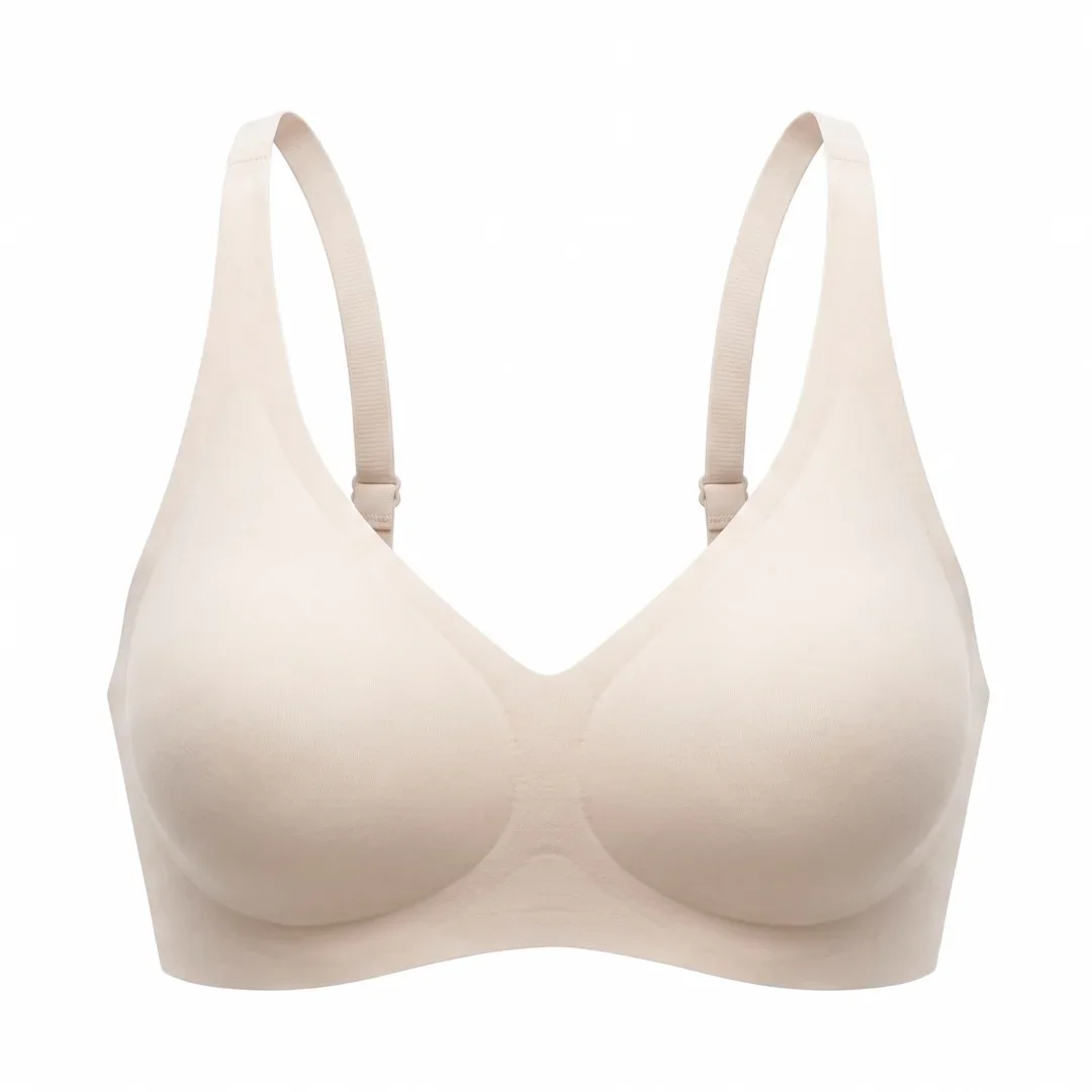 Soutiens-gorge en gelée grande taille pour femmes, sans armatures, à couvrance totale et offrant un bon maintien.