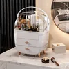 Cosmetic Storage Box Makeup Box Large Capacity Dustproof Desktop Drawer Make Up Drawer Container Jewelry Lipstick Boxs Organizer 1