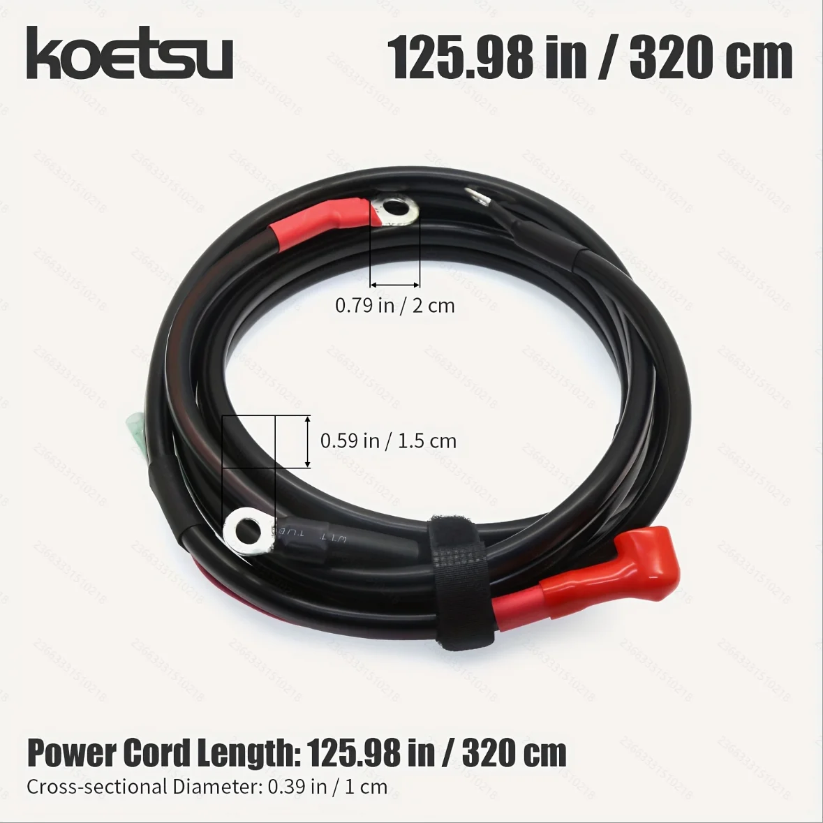 KOETSU Außenbordmotor-Starterkabel in drei verschiedenen Längen, geeignet für Yamaha, Tohatsu, Mercury, Suzuki, etc. – Detail 5