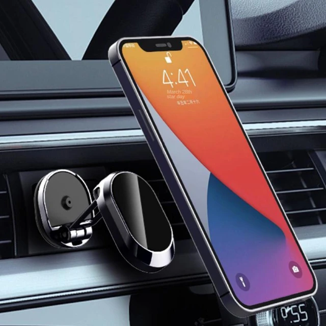 Soporte magnético de teléfono móvil para coche, rejilla de ventilación de  aire, para iPhone 13, 12, XR, Xiaomi Mi, Huawei, Samsung - AliExpress