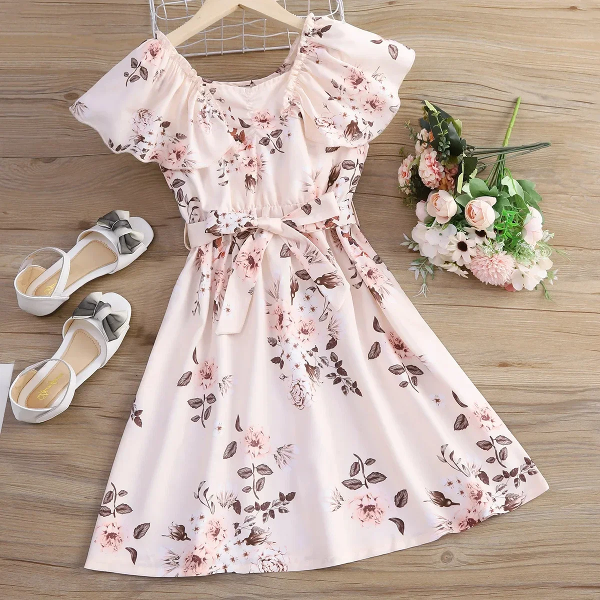 Kids Girls Clothes Summer Short Sleeve Special Middle and