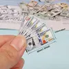 Miniature Items 5 Bundle Mini Dolls Money Banknotes Dollars Euro Korean Won Model Toys For Barbie Ob11 1/6 Dollhouse Accessories 2