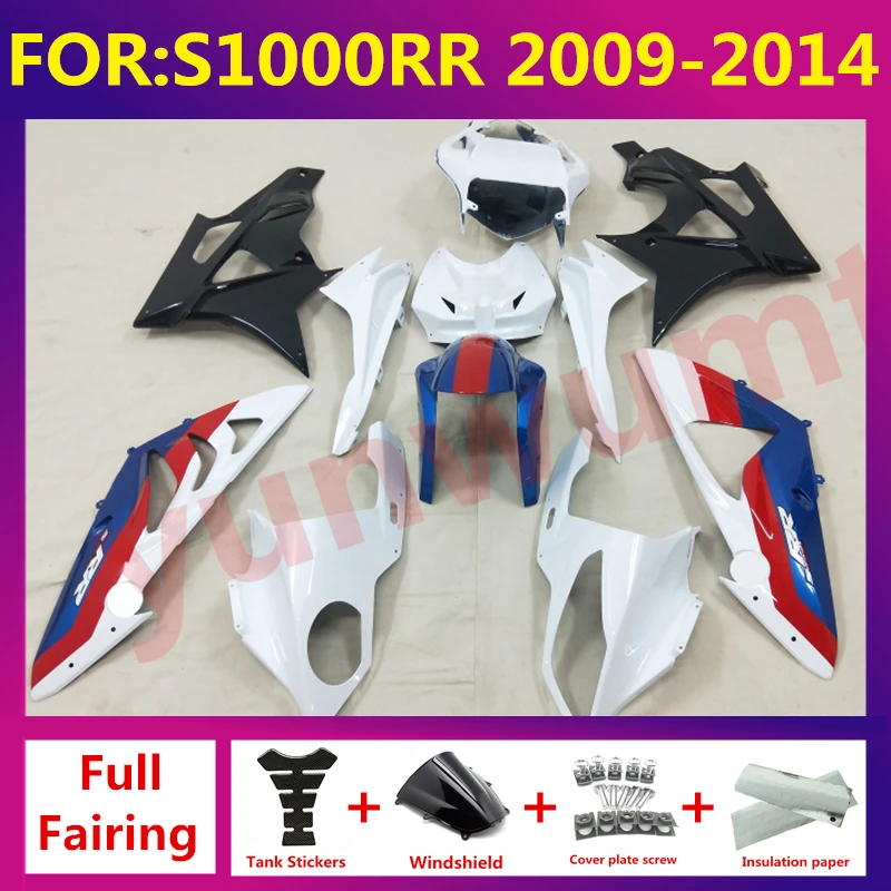 

NEW ABS Motorcycle fairings fit For S1000RR 09 10 11 12 13 14 S1000RR 2011 2012 2013 2014 full fairing body zxmt set white blue