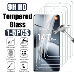 Premium HD Tempered Glass Screen Protector - 9H Clear Protective Film, Case Friendly for Xiaomi 14T (5 Pieces)