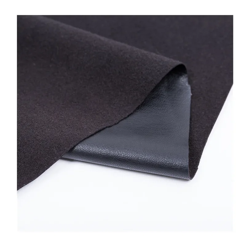 Skin-friendly PU Leather Fabric Sheepskin Patterned Drapery Artificial Clothing Material for Men Women Children And Babies